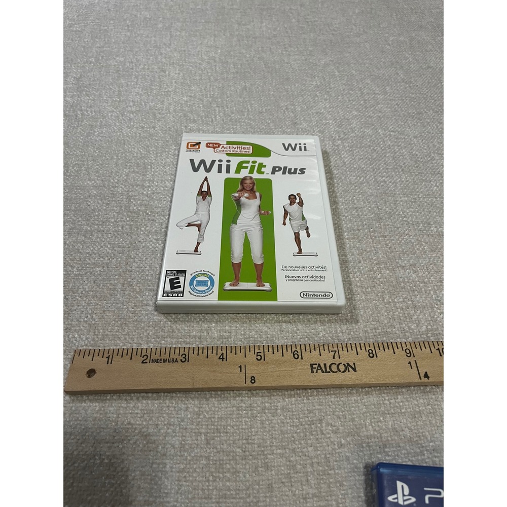 Nintendo Wii Fit Plus Game Disc with Case and Manual RVL-RFP-USA pre-owned